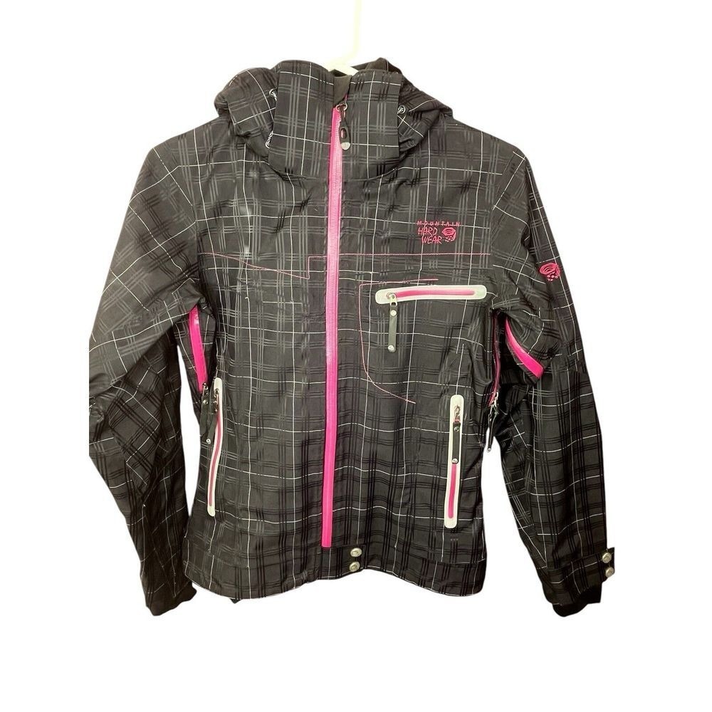 Mountain Hardwear GORE-TEX Shell Ski Snowboarding Plaid Conduit Hooded Jacket XS
